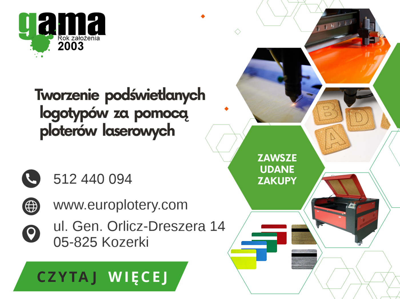 Tworzenie podświetlanych logotypów za pomocą ploterów laserowych